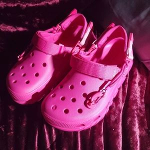 Pink post Malone crocs. Like new.